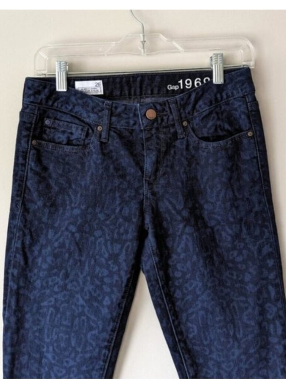 GAP 1969 leopard/cheetah print skinny jeans